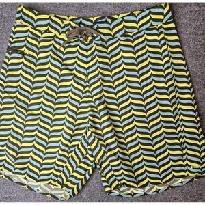 Patagonia‎ Mens Wavefarer Boardshorts Size 36 Chevron Wave Outdoors Swim